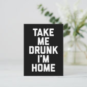 Carte Postale Prends-moi une citation drôle (Debout devant)