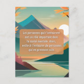 Carte Postale Prends soin de ta santé mentale (Devant)