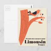 Carte Postale Prenez des vacances pour Limousin France. (Devant / Derrière)