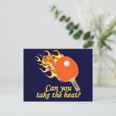 Carte Postale Prenez la chaudière à flamme Ping Pong (Debout devant)