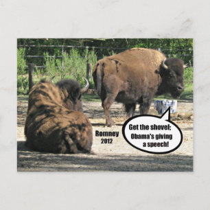 Carte Postale Prenez la pelle - Obama prononce un discours.