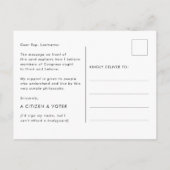 Carte Postale Prenez le High Road Mountain Sun pour le Congrès (Dos)