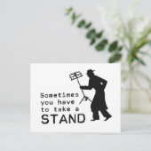 Carte Postale Prenez position (Debout devant)
