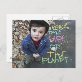 Carte Postale Prenez soin de la Terre (Devant / Derrière)