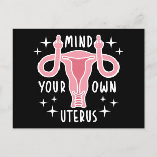 Carte Postale Prenez soin de votre propre Uterus Feminist Pro Ch