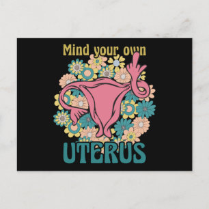 Carte Postale Prenez soin de votre propre Uterus Feminist Pro Ch