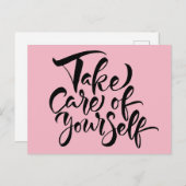 Carte Postale Prenez soin de vous (Devant / Derrière)
