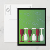 Carte Postale Prenez un verre de vin ! (Devant / Derrière)