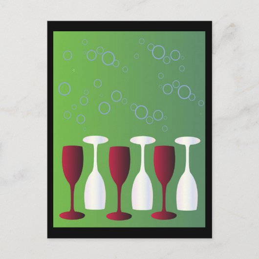 Carte Postale Prenez un verre de vin ! (Devant)