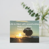 Carte Postale Prenez une chance (Debout devant)