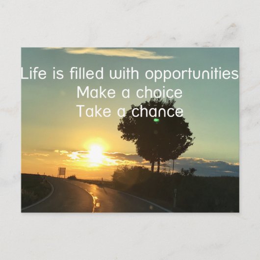 Carte Postale Prenez une chance (Devant)