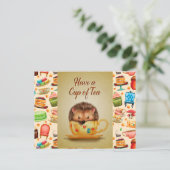 Carte Postale Prenez Une Tasse De Thé (Debout devant)