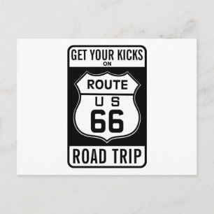 Carte Postale Prenez Vos Coups De Pied Sur La Route 66