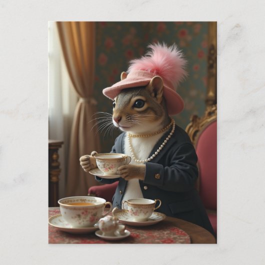 Carte Postale Prenons du thé (Devant)