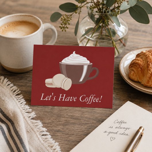 Carte Postale Prenons un café