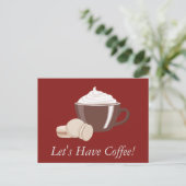Carte Postale Prenons un café (Debout devant)