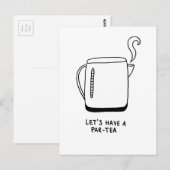 Carte Postale Prenons un Par-Tea (Devant / Derrière)