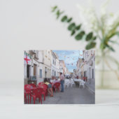 Carte Postale Préparation de la fête de rue. (Debout devant)