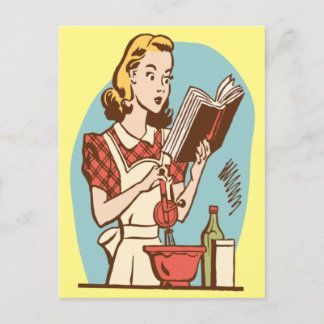 Carte Postale Préparer ce plat spécial !