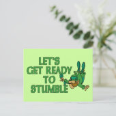 Carte Postale Préparons-nous à trébucher (Debout devant)