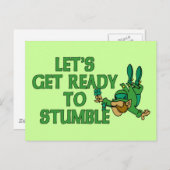 Carte Postale Préparons-nous à trébucher (Devant / Derrière)