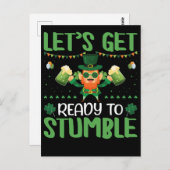 Carte Postale Préparons-nous à trébucher (Devant / Derrière)