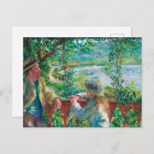 Carte Postale Près du lac par Pierre-Auguste Renoir (Devant / Derrière)