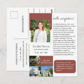 Carte Postale Présentation d'agent immobilier (Devant / Derrière)
