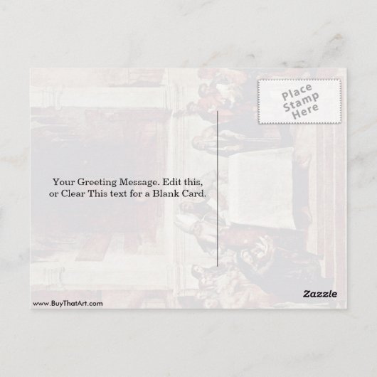 Carte Postale Présentation Dans Le Temple Par Lorenzo Lotto (Dos)