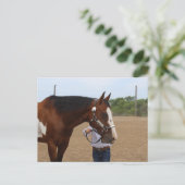 Carte Postale Présentation de chevaux de selle Paint à l'exposit (Debout devant)