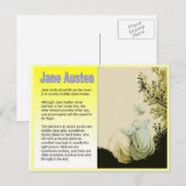 Carte Postale Présentation de Jane Austen (Devant / Derrière)