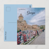 Carte Postale Présentation de tapis à Mtskheta (Devant / Derrière)