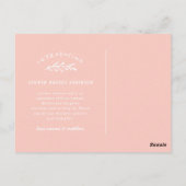 Carte Postale Présentation du faire-part de naissance photo de b (Dos)