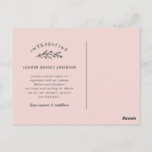 Carte Postale Présentation du faire-part de naissance photo de b (Dos)