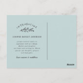 Carte Postale Présentation du faire-part de naissance photo de b (Dos)