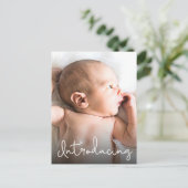 Carte Postale Présentation d'une photo de bébé mignonne avec éta (Debout devant)