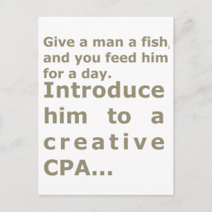 Carte Postale Présentez-le à un CPA créatif