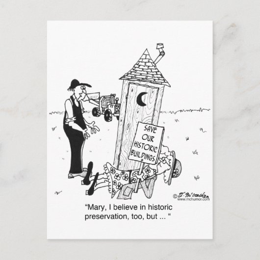 Carte Postale Préservation historique des Outhouses ? (Devant)