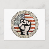 Carte Postale Préserver Notre Constitution (Devant)