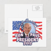 Carte Postale Président 2012 de Ron Paul (Devant / Derrière)