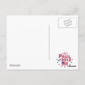 Carte Postale Président 2012 de Ron Paul (Dos)