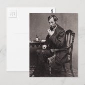 CARTE POSTALE PRESIDENT ABRAHAM LINCOLN 1862 STEREOVIEW (Devant / Derrière)