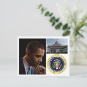 Carte Postale Président Barack Obama (Debout devant)