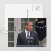 Carte Postale Président Barack Obama (Devant / Derrière)