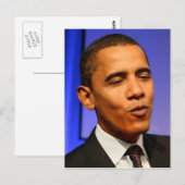 Carte Postale Président Barack Obama (Devant / Derrière)