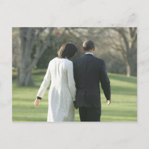 Carte Postale Président Barack Obama et Première Dame Michelle