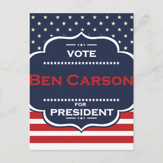 Carte Postale président ben carson (Devant)