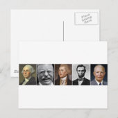 Carte Postale Président des États-Unis (Devant / Derrière)