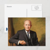Carte Postale Président Dwight D Eisenhower (Devant / Derrière)