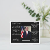 Carte Postale Président George HW Bush (Debout devant)